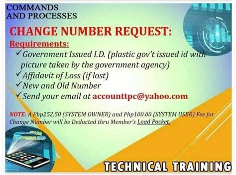 tpc number|For change number request para po .
